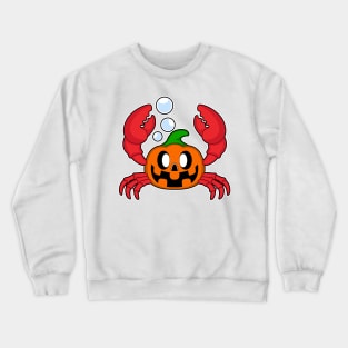 Crab Halloween Pumpkin Crewneck Sweatshirt